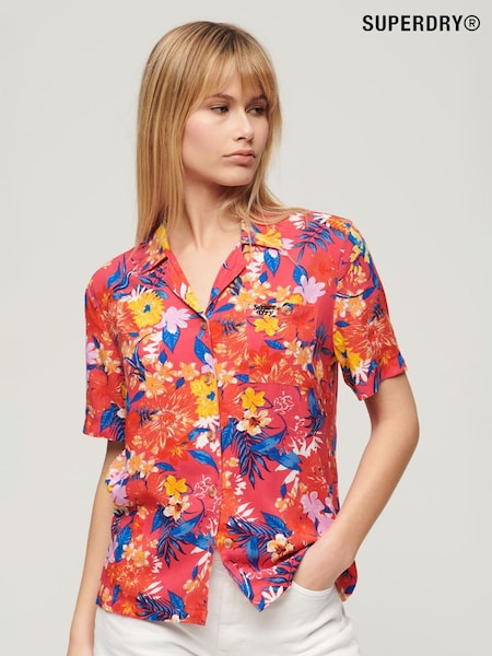 Superdry Pink Beach Resort Shirt (B41013) | £40