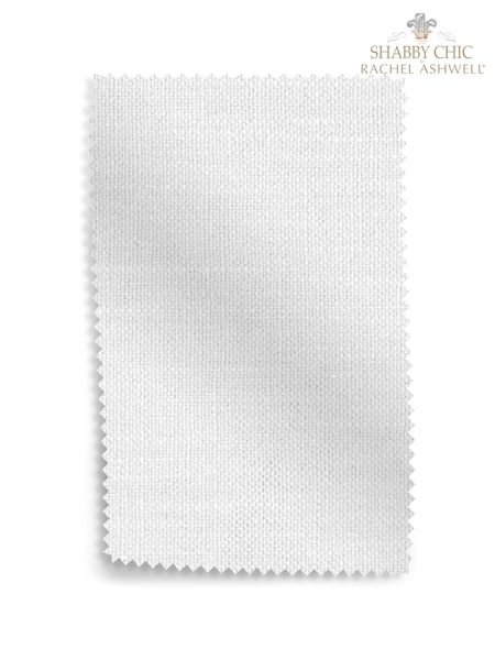Shabby Chic by Rachel Ashwell® White Brushed Cotton Upholstery Swatch (B41139) | £0