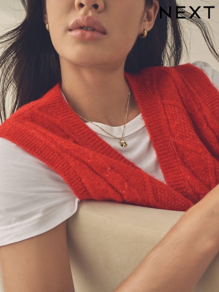 Gold Plated Sterling Silver Organic Disc Ball Chain Necklace (B41282) | £40