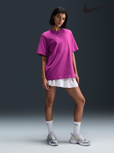 Nike Purple Sportswear Essential T-Shirt (B42335) | £33