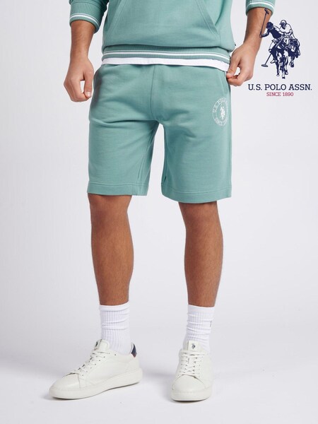 U.S. Polo Assn. Blue Mens Classic Fit 100% Cotton Tipped Shorts (B42427) | £25