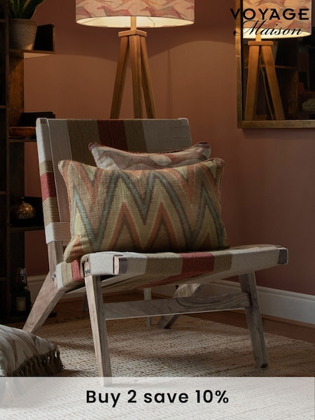 Voyage Maison Red Ballari Geometric Boho Chair (B42600) | £320
