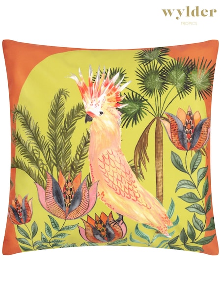Wylder Multicolour Cockatoo Tropical Outdoor Cushion (B42733) | £19