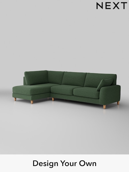 Fine Chenille Easy Clean/Mid Khaki Green Campbell (B42893) | £1,975
