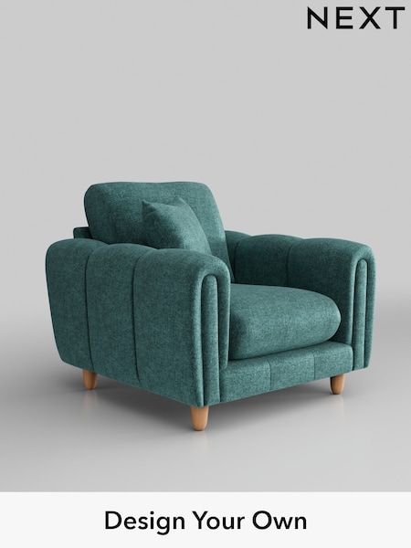 Plush Chenille/Dark Teal Green Odella (B43071) | £875