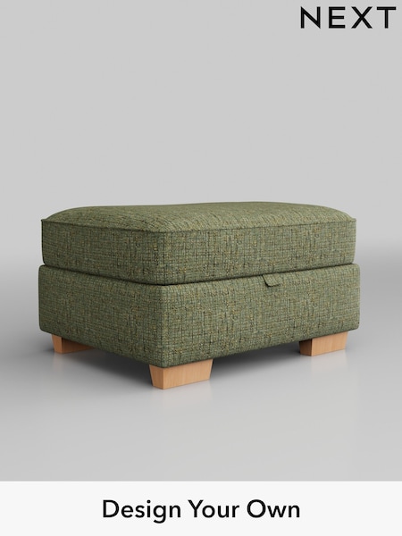 Chunky Boucle Easy Clean/Mid Green Hayden Highback (B43135) | £499