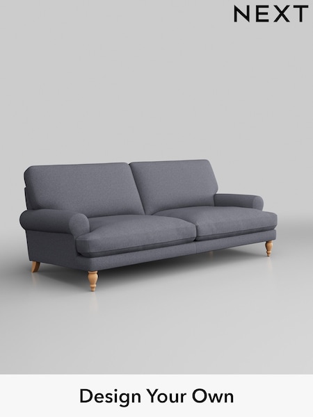 Tweedy Blend Easy Clean/Mid Slate Blue Erin Deep Relaxed Sit (B43167) | £1,275