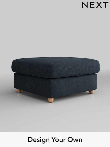 Luxe Chenille Weave/Navy Blue Parker Platform Grand Relaxed Sit (B43465) | £550