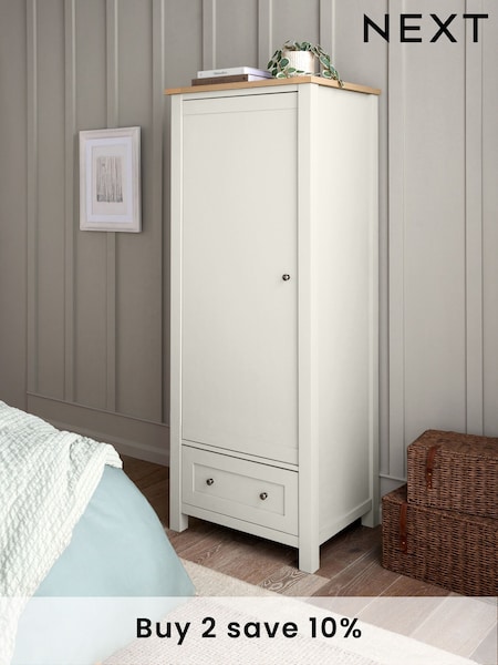 Chalk Malvern Paint Effect Single Wardrobe (B43864) | £425