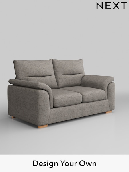 Boucle Weave Easy Clean/Light Dove Grey Hayden Highback (B43881) | £1,025