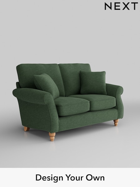 Fine Chenille Easy Clean/Mid Khaki Green Ashford (B43950) | £475 - £2,125