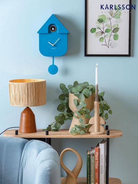 Karlsson Bright Blue Modern Cuckoo ABS Wall Clock (B43965) | £77