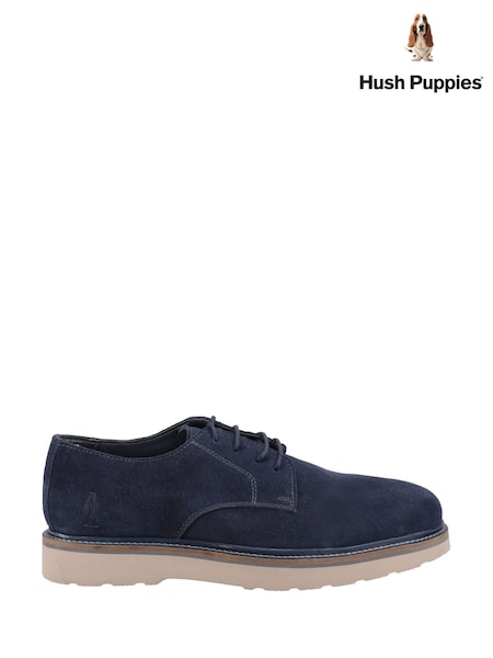 Hush Puppies Navy Maxwell Suede Shoes (B44314) | £80