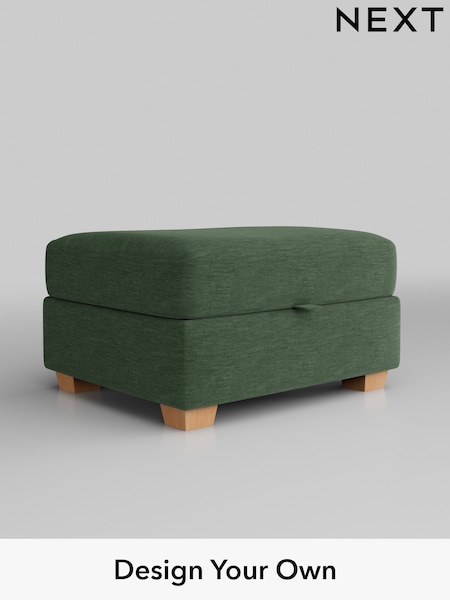 Fine Chenille Easy Clean/Mid Khaki Green Heath Highback (B44486) | £475