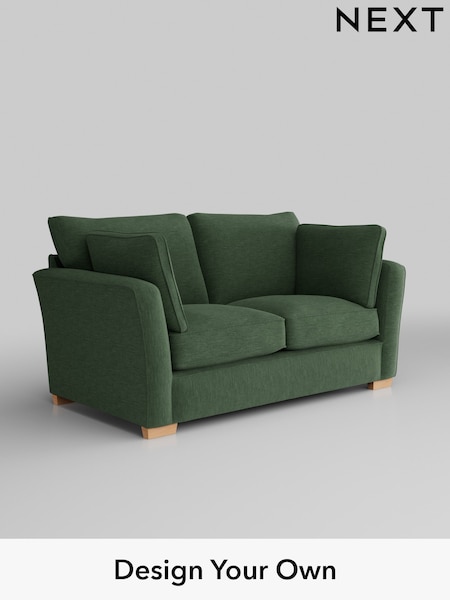 Fine Chenille Easy Clean/Mid Khaki Green Heath Highback (B44486) | £475 - £2,099