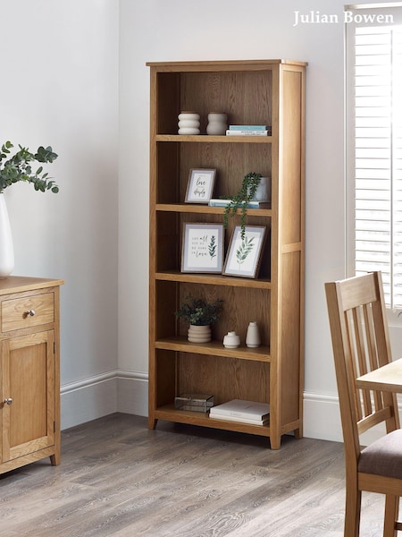 Julian Bowen Brown Mallory Tall Bookcase (B44618) | £430