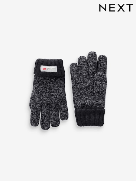 Grey Thinsulate™ Knitted Gloves (3-16yrs) (B44626) | £8 - £11
