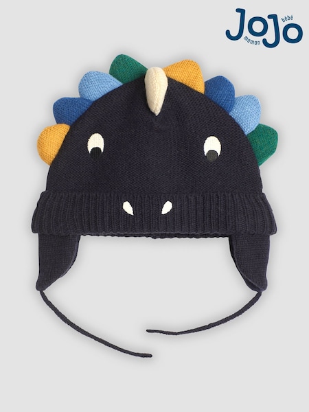 JoJo Maman Bébé Navy Dino Hat (B44951) | £16.50
