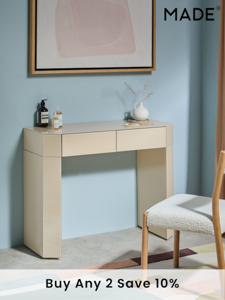 MADE.COM Ecru White Eleni Dressing Table (B44960) | £499