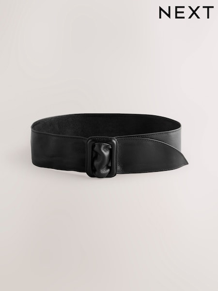 Black Wide Leather Belt (B45198) | £26