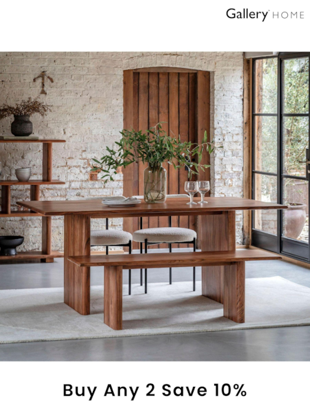 Gallery Home Natural Eddleston Dining Table (B45400) | £1,188