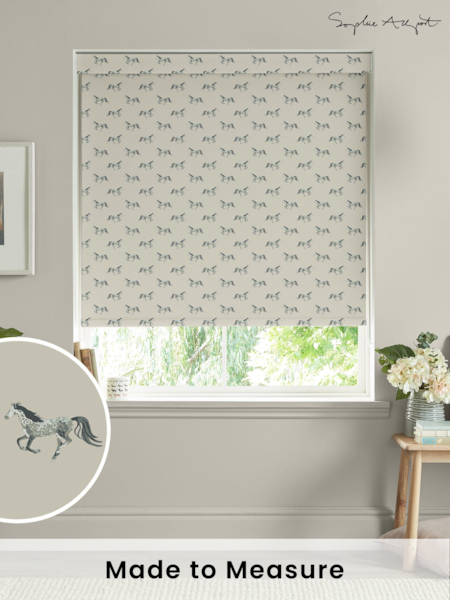 Sophie Allport Grey Horse Made to Measure Roller Blinds (B45621) | £58
