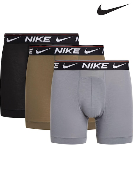 Nike Grey Boxer Briefs 3 Pack (B45639) | £36