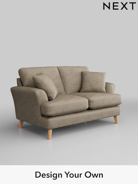 Monza Faux Leather Easy Clean/Mink Brown Conway Relaxed Sit (B45727) | £1,150