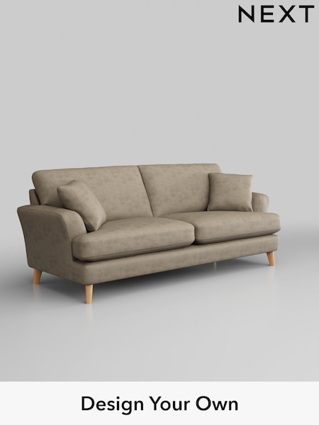 Monza Faux Leather Easy Clean/Mink Brown Conway Relaxed Sit (B45727) | £1,450