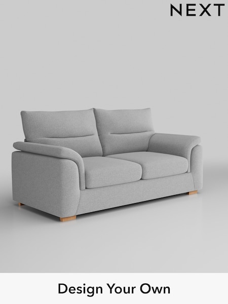 Tweedy Blend Easy Clean/Light Silver Grey Hayden Highback (B45750) | £1,125