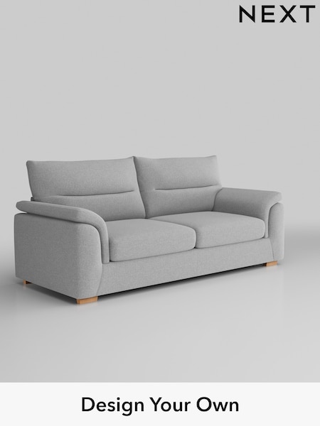 Tweedy Blend Easy Clean/Light Silver Grey Hayden Highback (B45750) | £1,225