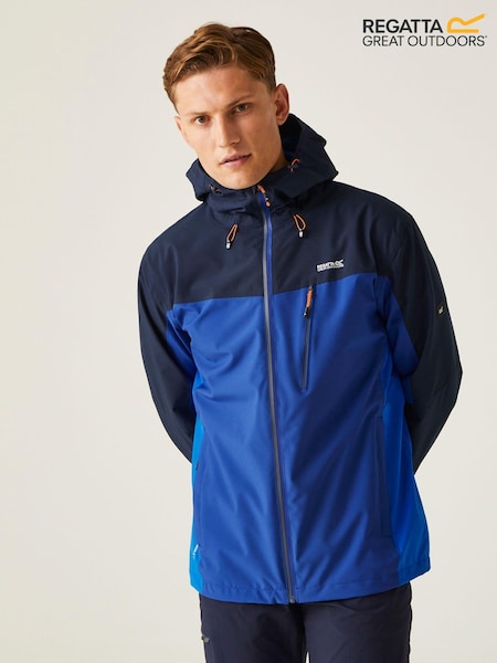 Regatta Blue Navy Birchdale Waterproof Hooded Jacket (B46719) | £70