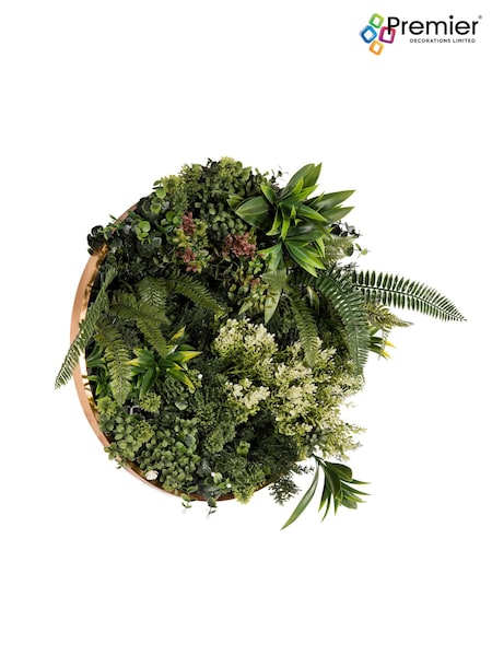 Premier Decorations Ltd Green Dia.50cm Talia Joy Artificial Garden Wall Art (B46892) | £62