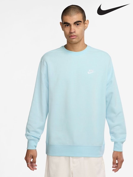 Nike Glacier Blue Club Crew Sweatshirt (B47322) | £55