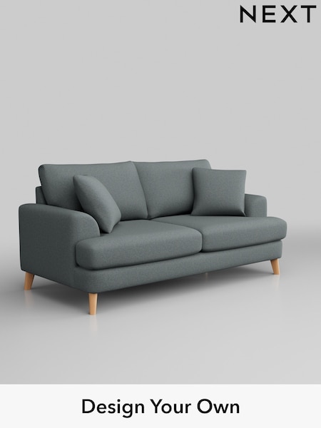 Tweedy Blend Easy Clean/Mid Slate Teal Green Parker (B47366) | £1,250