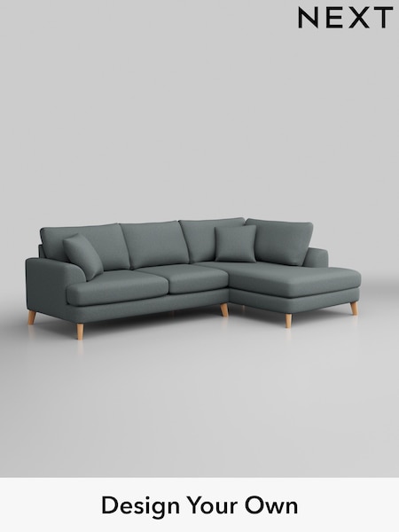 Tweedy Blend Easy Clean/Mid Slate Teal Green Parker (B47366) | £375 - £2,575