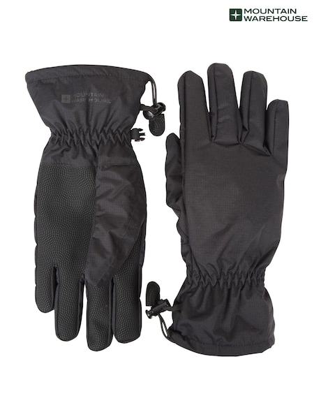 Mountain Warehouse Black Mens Classic Waterproof Gloves (B47536) | £20