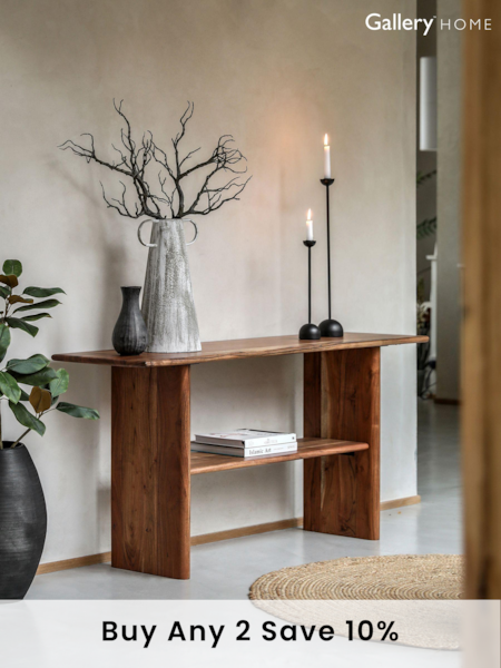 Gallery Home Natural Eddleston Console Table (B47732) | £615