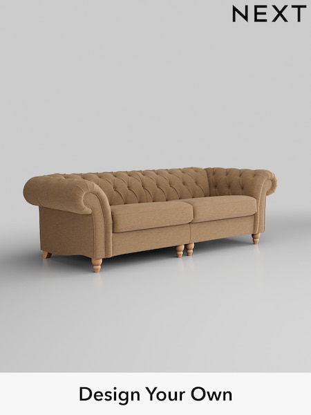Fine Chenille Easy Clean/Mid Sand Beige Gosford Ii Deep Sit (B47809) | £1,725