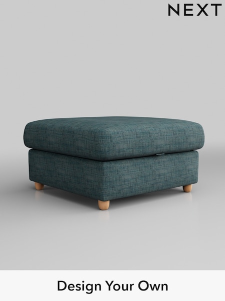 Boucle Weave Easy Clean/Dark Teal Green Parker Platform Grand Relaxed Sit (B48124) | £450