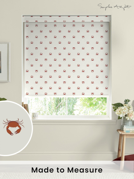 Sophie Allport White Crab Made to Measure Roller Blinds (B48170) | £58