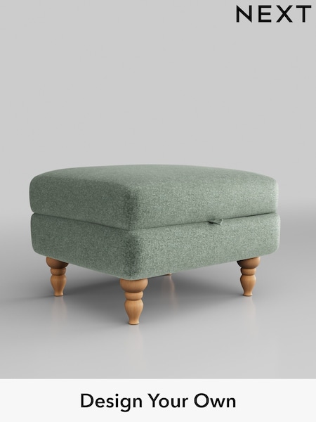 Plush Chenille/Mid Slate Teal Green Mallory (B48191) | £475