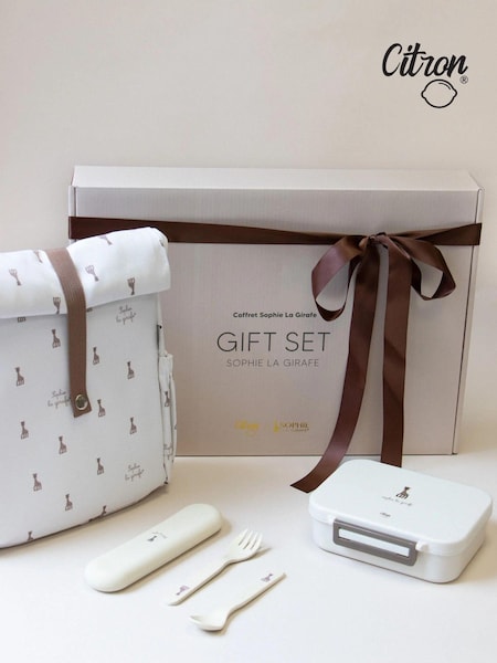 Citron 3 Piece Sophie Girafe Special Edition Lunch Bag Gift Set (B48739) | £65