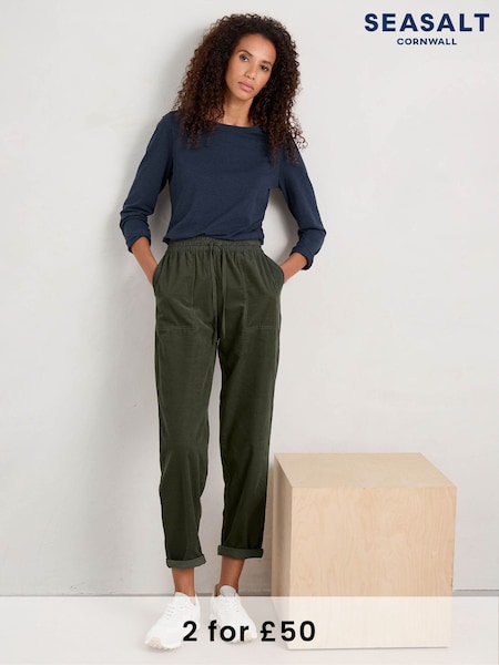 Seasalt Cornwall Blue Easel Long Sleeve Jersey Top (B48988) | £28