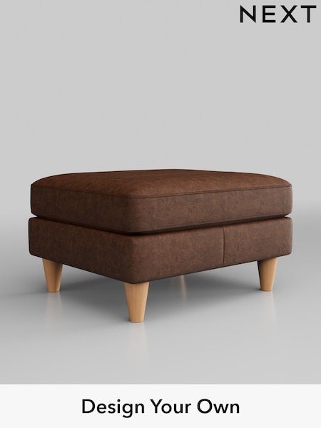 Monza Faux Leather Easy Clean/Chestnut Brown Bronx Ii Leather (B49369) | £399
