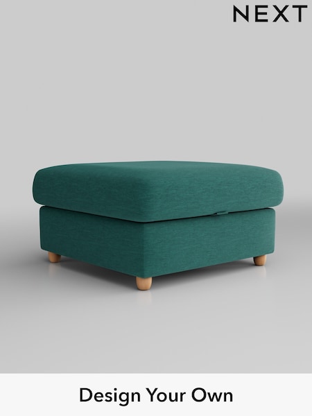 Fine Chenille Easy Clean/Dark Juniper Green Parker Platform Grand Relaxed Sit (B49402) | £499