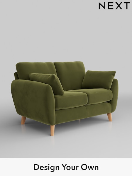 Plush Velvet Easy Clean/Mid Olive Green Wilson (B49514) | £799