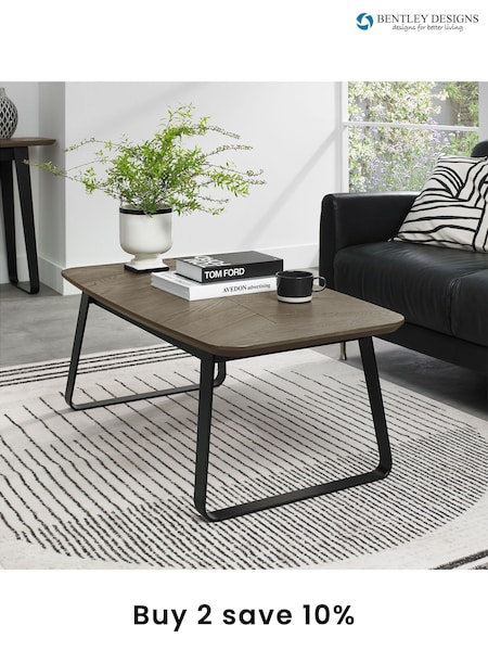 Bentley Designs Weathered Oak Peppercorn Emerson Coffee Table (B49528) | £500
