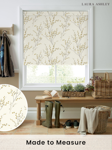 Laura Ashley Ochre Yellow Pussy Willow Made to Measure Roller Blind (B49905) | £58