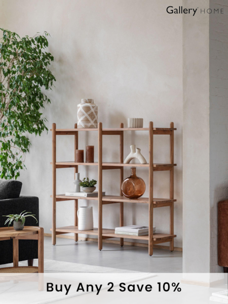 Gallery Home Natural Elvan Open Display Unit (B50000) | £697